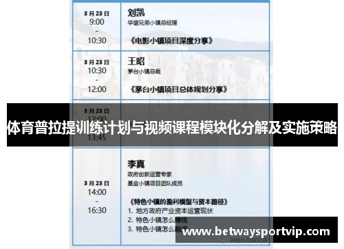 体育普拉提训练计划与视频课程模块化分解及实施策略